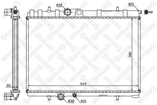 RADIATOR RACIRE MOTOR STELLOX 10-25064-SX - Compatibil cu CITROEN, PEUGEOT