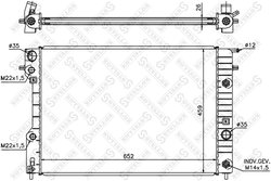 Radiator racire motor Stellox 10-25065-SX