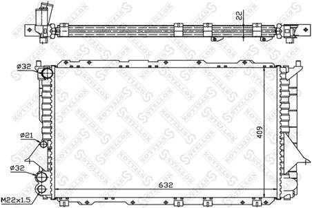 Radiator racire motor Stellox 10-25081-SX