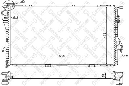 Radiator racire motor Stellox 10-25082-SX