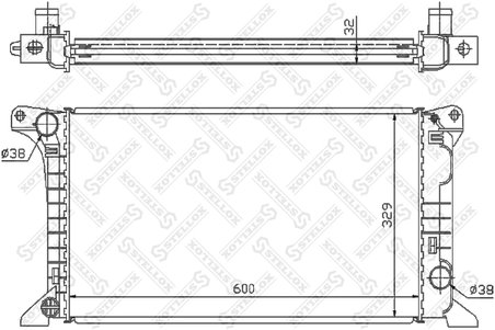 Radiator racire motor Stellox 10-25090-SX