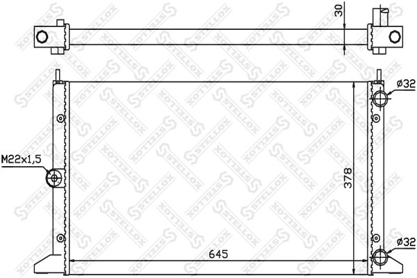 Radiator racire motor Stellox 10-25107-SX