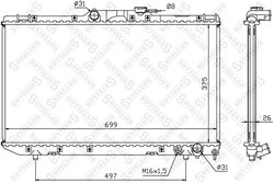 Radiator racire motor Stellox 10-25115-SX