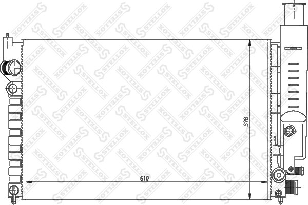 Radiator racire motor Stellox 10-25126-SX