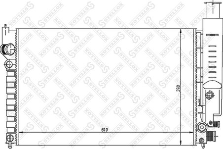Radiator racire motor Stellox 10-25126-SX
