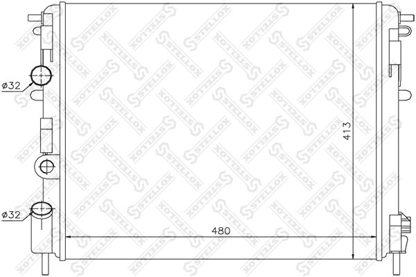 Radiator racire motor Stellox 10-25134-SX