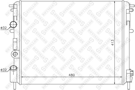 Radiator racire motor Stellox 10-25134-SX