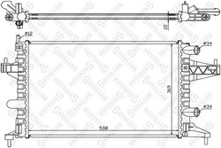 Radiator racire motor Stellox 10-25137-SX