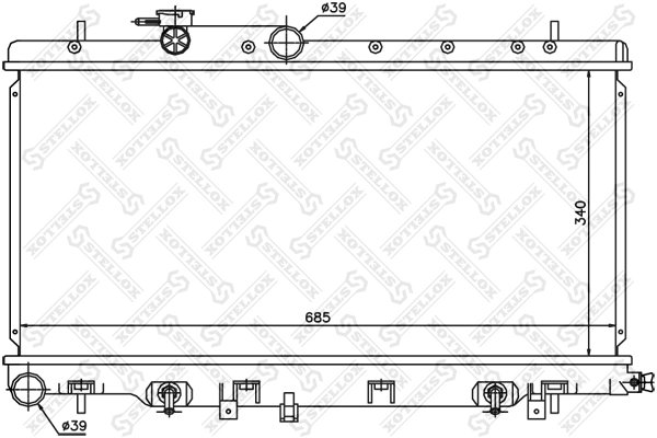 Radiator racire motor Stellox 10-25144-SX