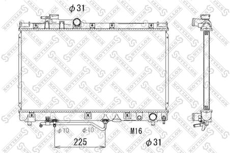 RADIATOR RACIRE MOTOR STELLOX 10-25150-SX - Compatibil cu TOYOTA