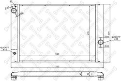 Radiator racire motor Stellox 10-25155-SX