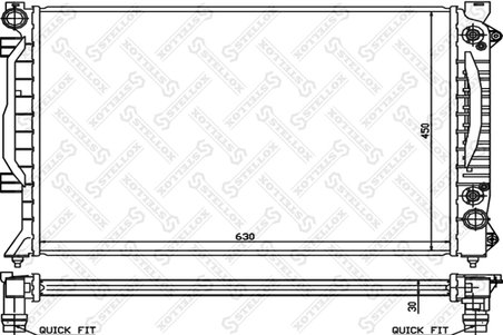 Radiator racire motor Stellox 10-25158-SX