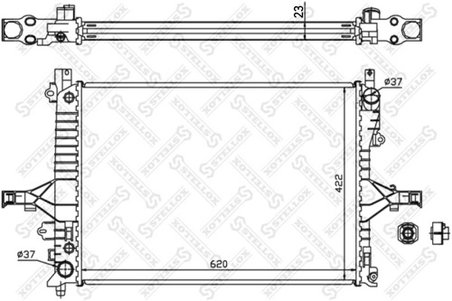 Radiator racire motor Stellox 10-25165-SX