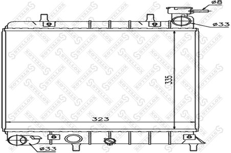 Radiator racire motor Stellox 10-25168-SX