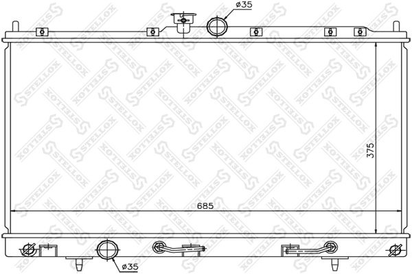 RADIATOR RACIRE MOTOR STELLOX 10-25169-SX - Compatibil cu MITSUBISHI
