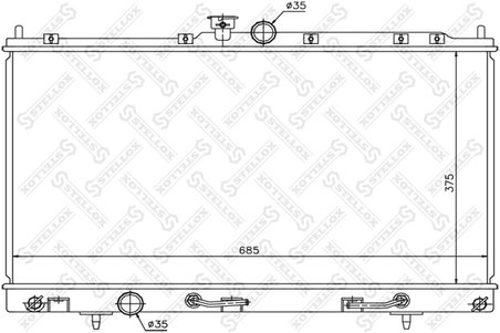 RADIATOR RACIRE MOTOR STELLOX 10-25169-SX - Compatibil cu MITSUBISHI