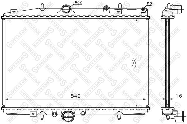 Radiator racire motor Stellox 10-25173-SX