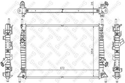 Radiator racire motor Stellox 10-25182-SX