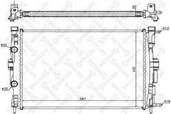 RADIATOR RACIRE MOTOR STELLOX 10-25183-SX - Compatibil cu RENAULT