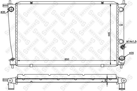Radiator racire motor Stellox 10-25184-SX