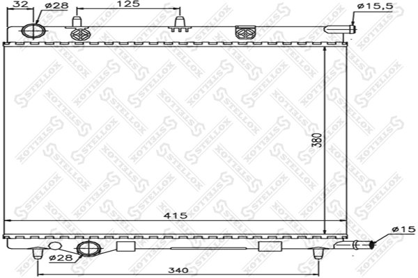 Radiator racire motor Stellox 10-25186-SX