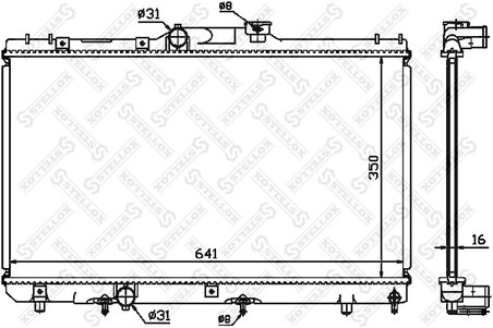 RADIATOR RACIRE MOTOR STELLOX 10-25189-SX - Compatibil cu TOYOTA