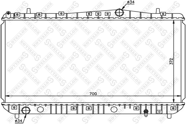 Radiator racire motor Stellox 10-25191-SX