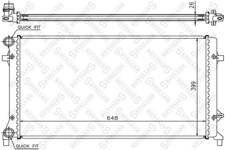 Radiator racire motor Stellox 10-25204-SX