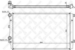 RADIATOR RACIRE MOTOR STELLOX 10-25205-SX - Compatibil cu AUDI, SEAT, SKODA, VW