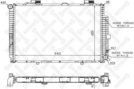 Radiator racire motor Stellox 10-25220-SX