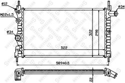 Radiator racire motor Stellox 10-25223-SX