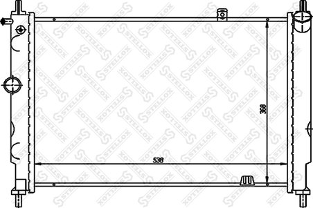 Radiator racire motor Stellox 10-25224-SX