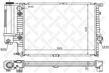RADIATOR RACIRE MOTOR STELLOX 10-25250-SX - Compatibil cu BMW