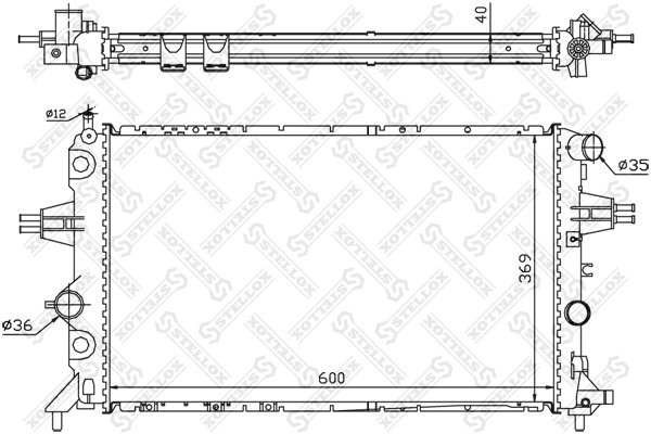 Radiator racire motor Stellox 10-25265-SX