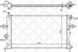 Radiator racire motor Stellox 10-25266-SX