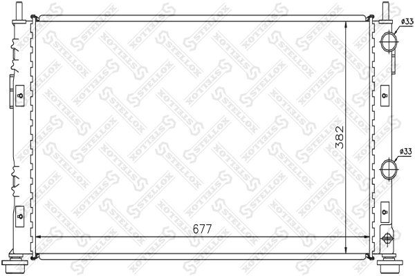 Radiator racire motor Stellox 10-25282-SX