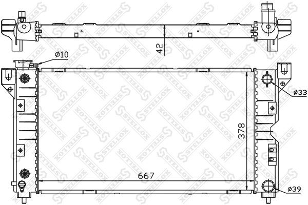 Radiator racire motor Stellox 10-25283-SX