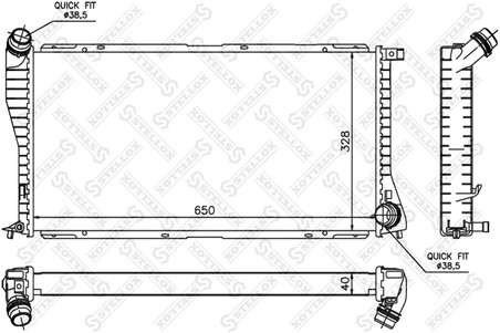Radiator racire motor Stellox 10-25296-SX