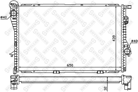 Radiator racire motor Stellox 10-25289-SX