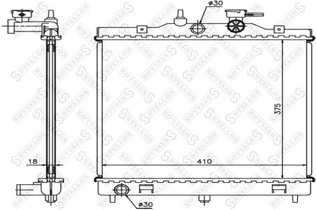 Radiator racire motor Stellox 10-25299-SX