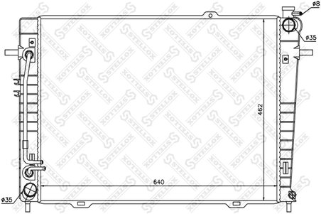 Radiator racire motor Stellox 10-25316-SX