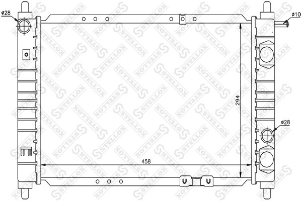 RADIATOR RACIRE MOTOR STELLOX 10-25329-SX - Compatibil cu DAEWOO