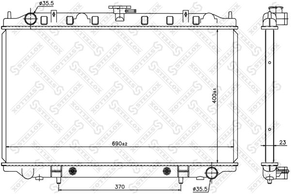 Radiator racire motor Stellox 10-25338-SX