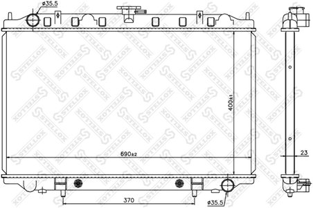 Radiator racire motor Stellox 10-25338-SX