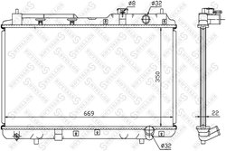 RADIATOR RACIRE MOTOR STELLOX 10-25343-SX - Compatibil cu HONDA