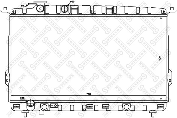 RADIATOR RACIRE MOTOR STELLOX 10-25344-SX - Compatibil cu HYUNDAI, KIA
