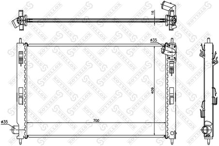 Radiator racire motor Stellox 10-25349-SX
