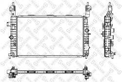 Radiator racire motor Stellox 10-25350-SX