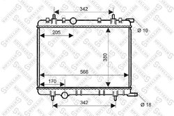 Radiator racire motor Stellox 10-25352-SX