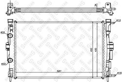 Radiator racire motor Stellox 10-25358-SX